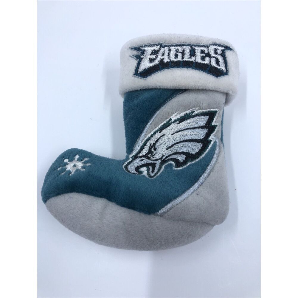 NFL Philadelphia Eagles Holiday Christmas Stocking Snowflake Team Beans Small